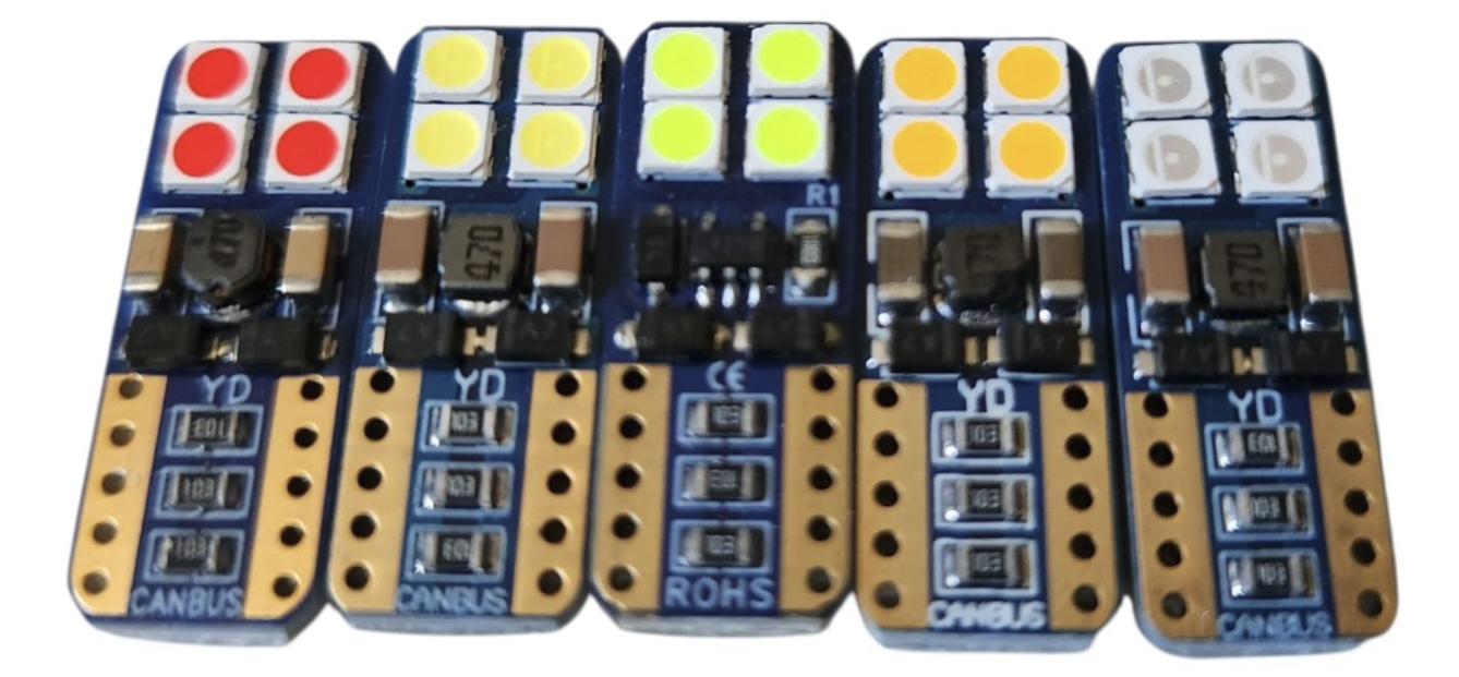 T10 led de colores