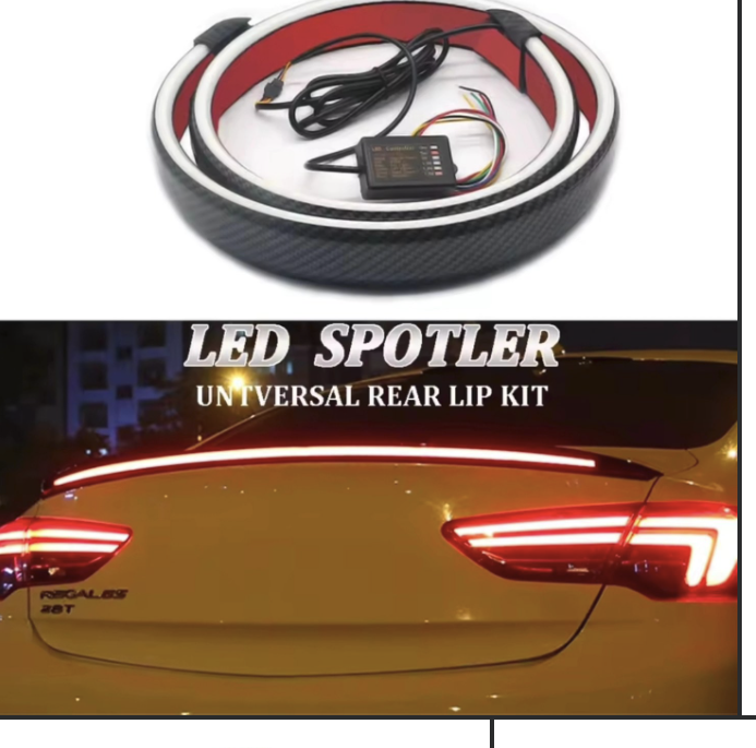 Lip trasero de maletero con luz rgb D