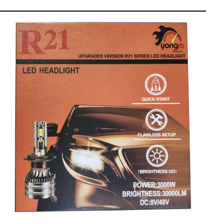 Luces led h4 r21,Multivoltaje,30000 lumenes, lector de cambus y controlador de voltaje,buena