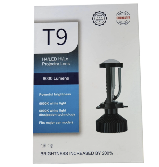 Luces h4 led con proyector lupa,8000 lumenes por led Multivoltaje, compatible con la mayoria